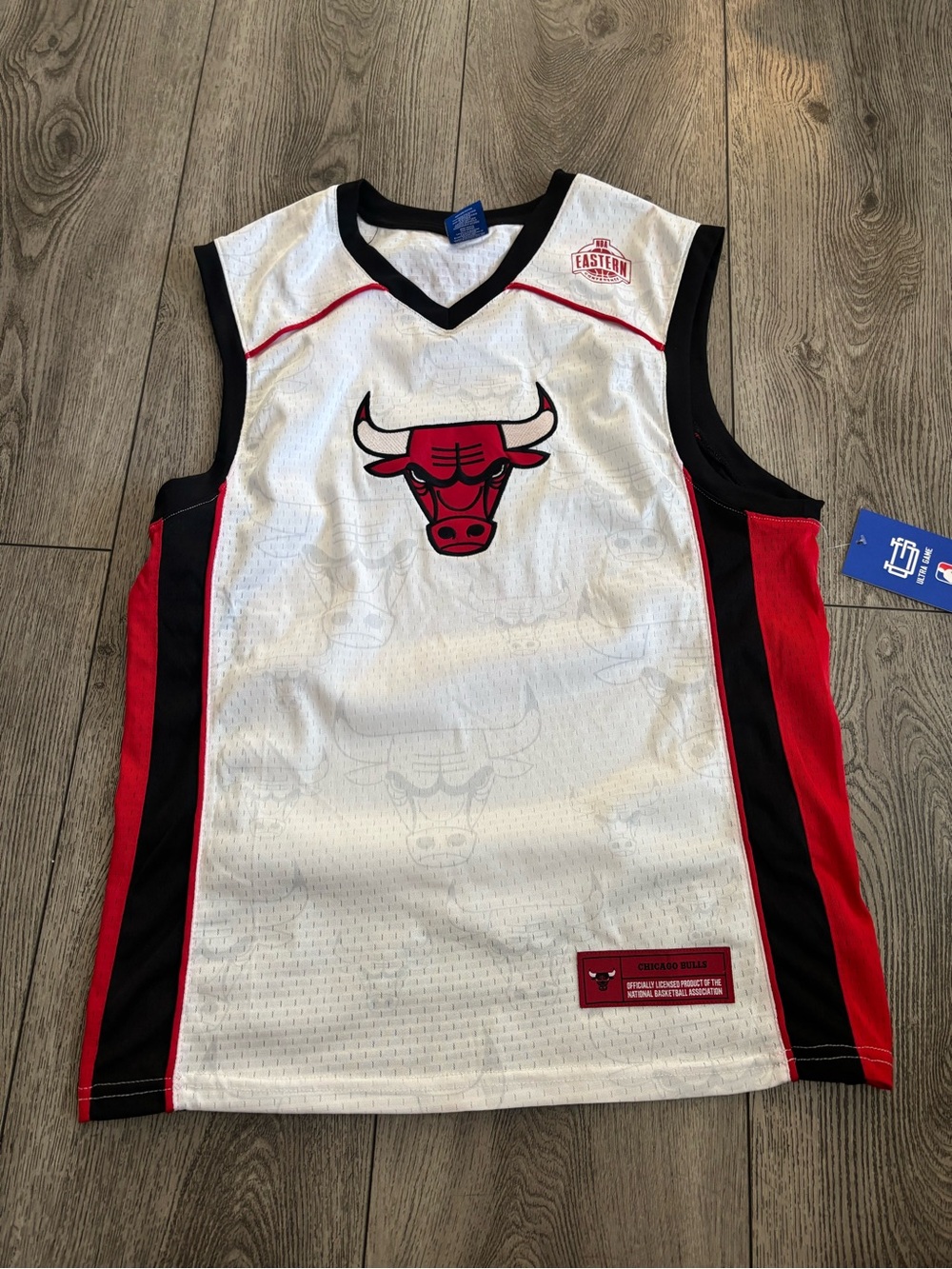 Chicago bulls men White & Red Sleeveless Jersey Top